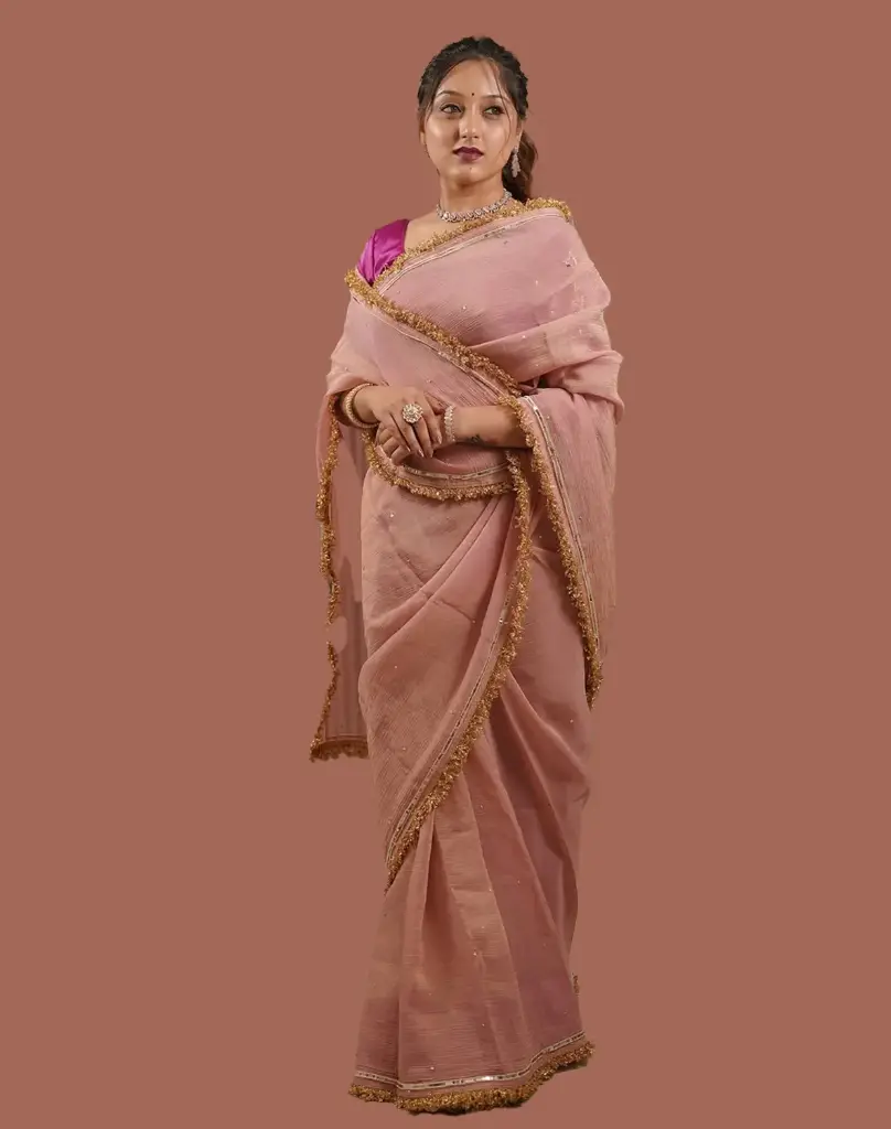 Padmani Light silky pink sarees