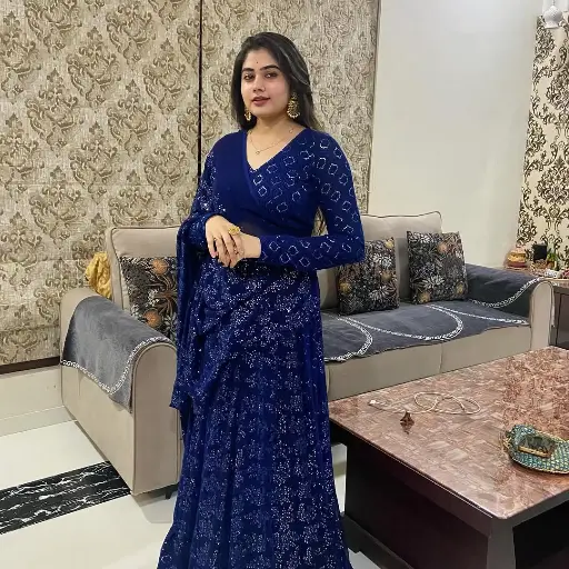 Padmani Blue Long kurta sut 