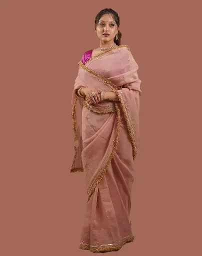 Padmani Light silky pink sarees